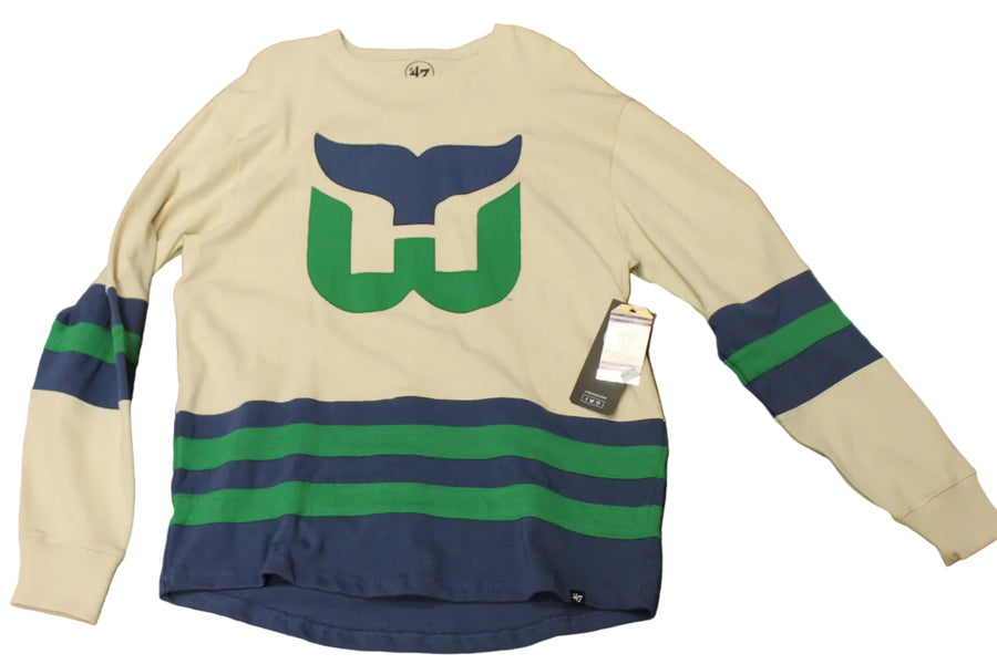 NHL Hartford Whalers Men's '47 Brand Vintage Hockey Sweater