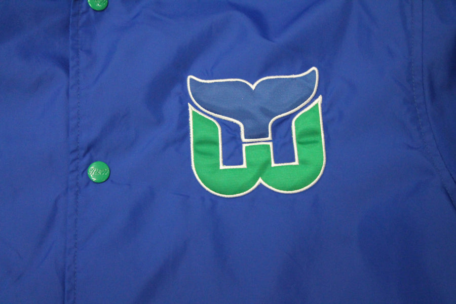 NHL Hartford Whalers Men's Mitchell & Ness Coach's Jacket - Medium