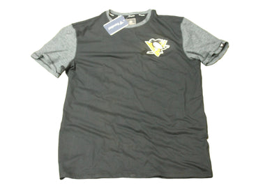 NHL Pittsburgh Penguins Men's Fanatics Tee - Grey & Black