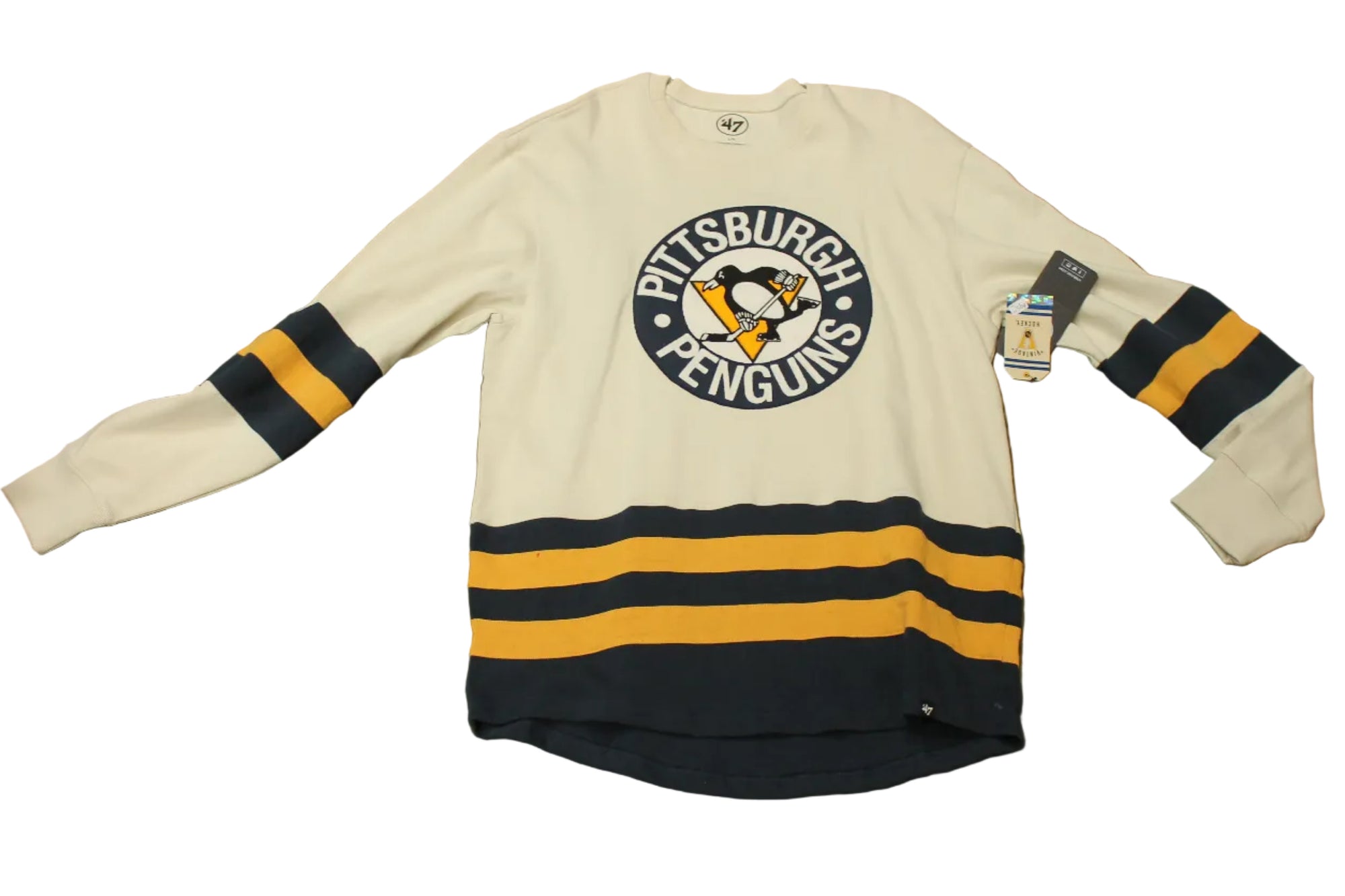 NHL Pittsburgh Penguins Men's '47 Brand Vintage Hockey Sweater