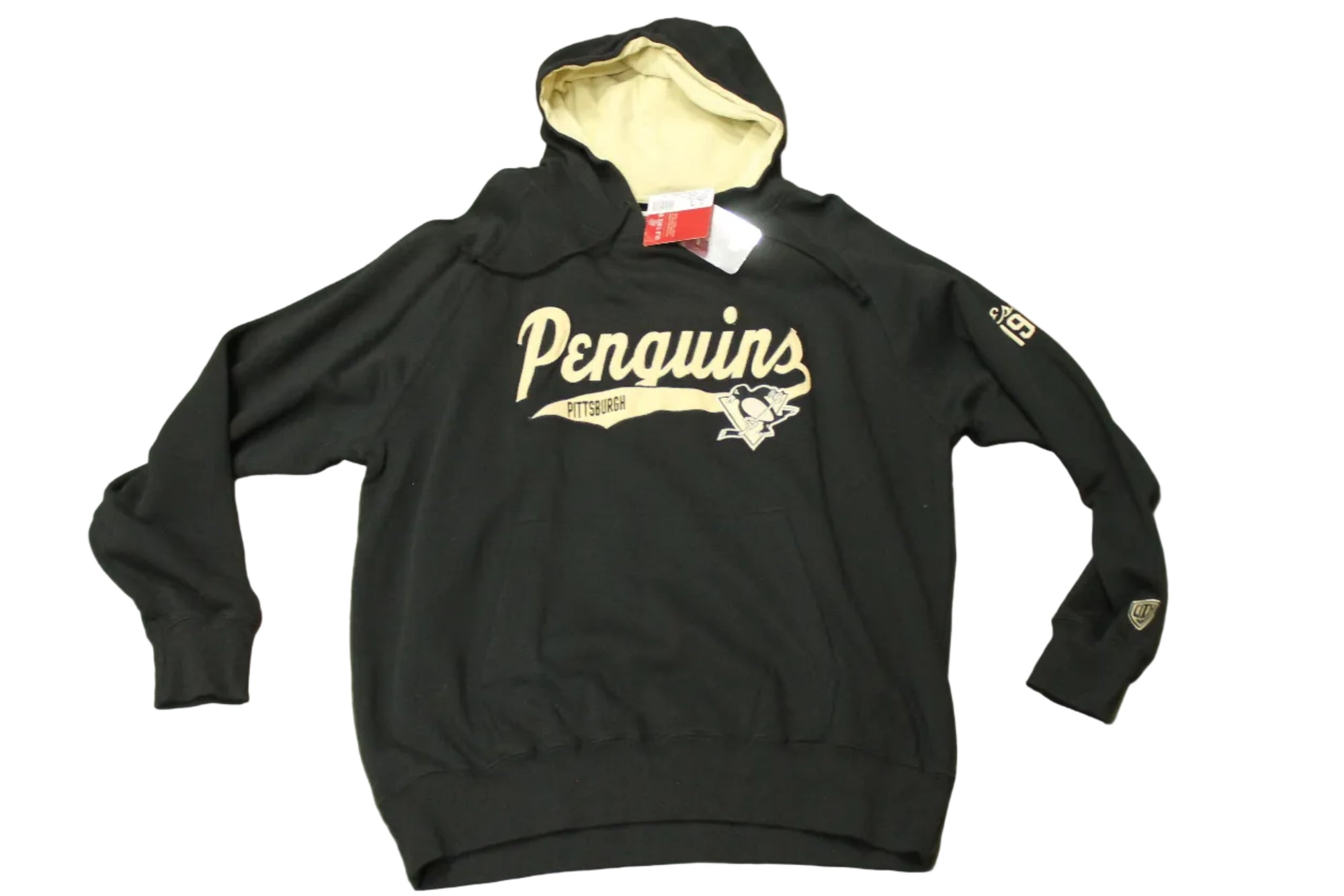NHL Pittsburgh Penguins Men's Old Time Hockey Hoodie - XLarge