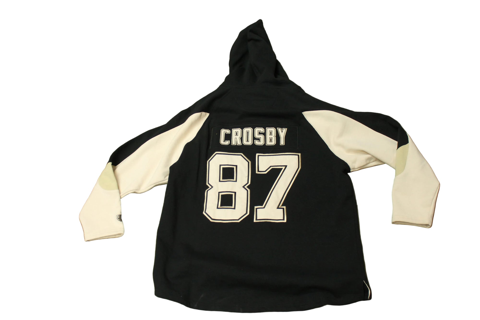 NHL Crosby # 87 Pittsburgh Penguins Men's Old Time Hockey Lacer Hoodie - XLarge (Sale)