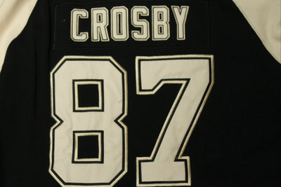 NHL Crosby # 87 Pittsburgh Penguins Men's Old Time Hockey Lacer Hoodie - XLarge (Sale)