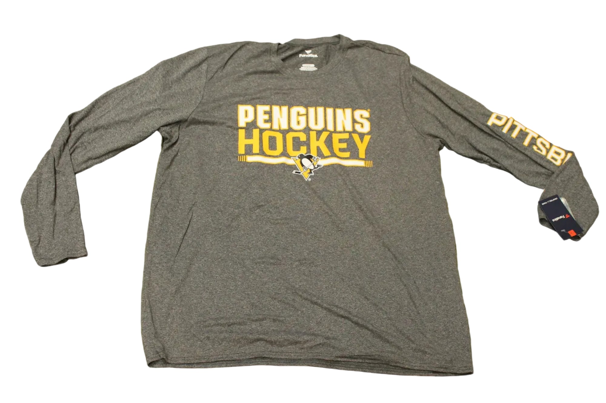 NHL Pittsburgh Penguins Men's Fanatics Longsleeve Tee - XXlarge