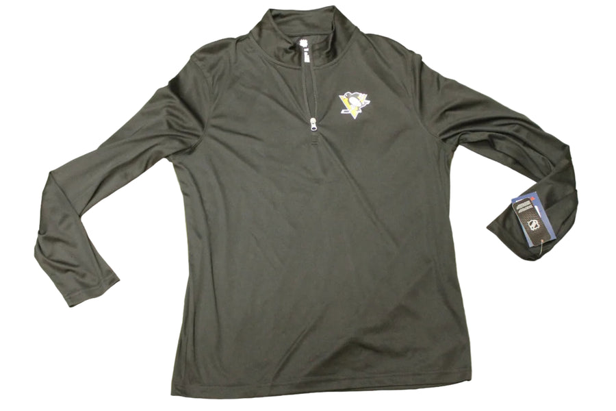 NHL Pittsburgh Penguins Men's Fanatics Longsleeve 1/4 Zip - Large