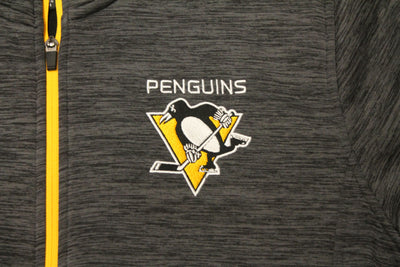 NHL Pittsburgh Penguins Men's GIII Sports Longsleeve Zip-Up Sweater - Large