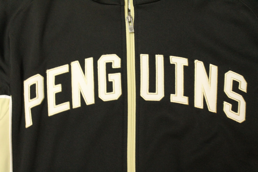 NHL Pittsburgh Penguins Men's Old Time Hockey Longsleeve Zip-Up Sweater