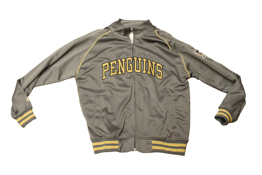 NHL Pittsburgh Penguins Men's Majestic Longsleeve Zip-Up Track Jacket - XLarge (Sale)
