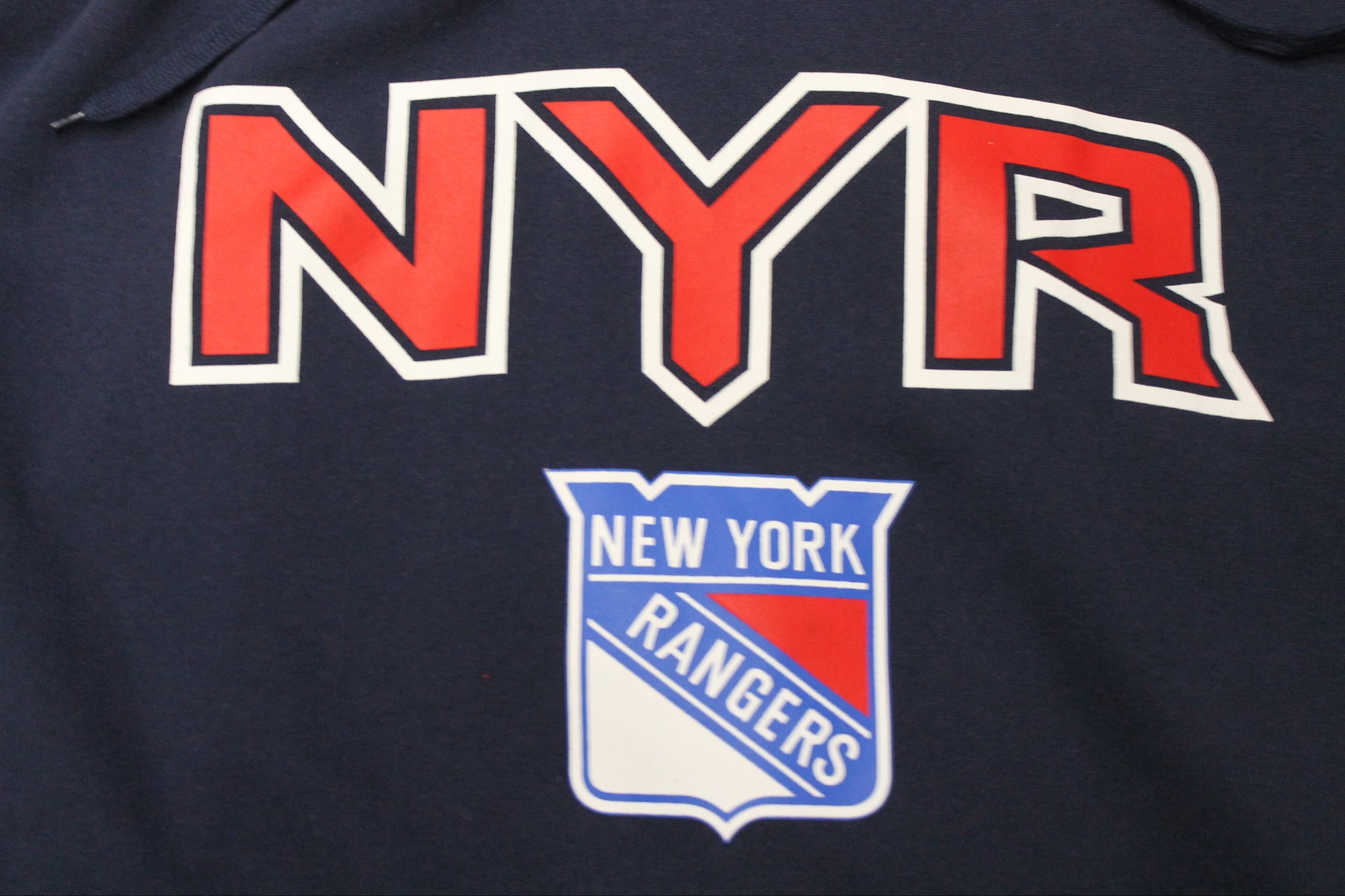 NHL New York Rangers Men's Reebok Face Off Hoodie - XLarge