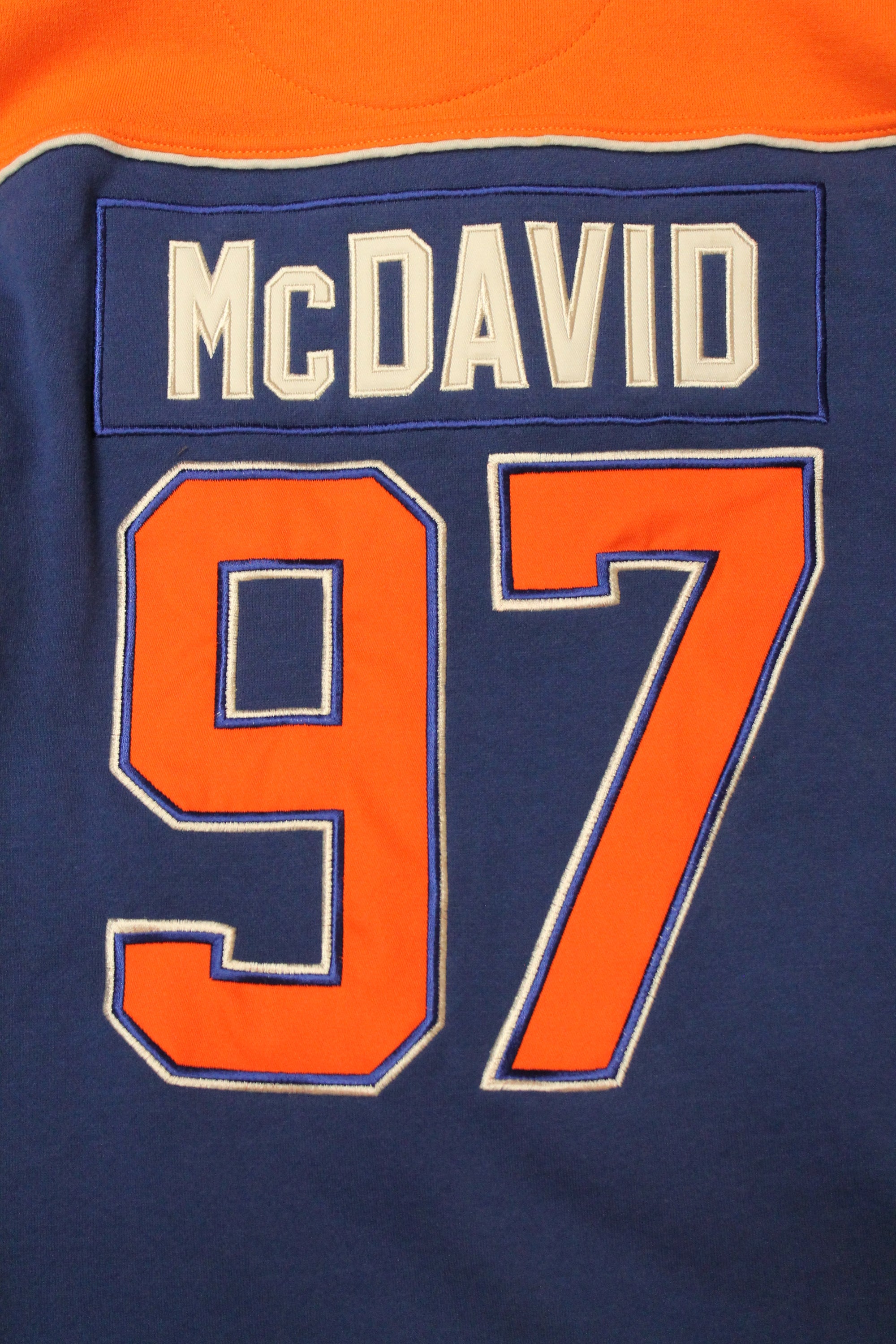 NHL Connor McDavid Edmonton Oilers Men's Old Time Hockey Lacer Hoodie