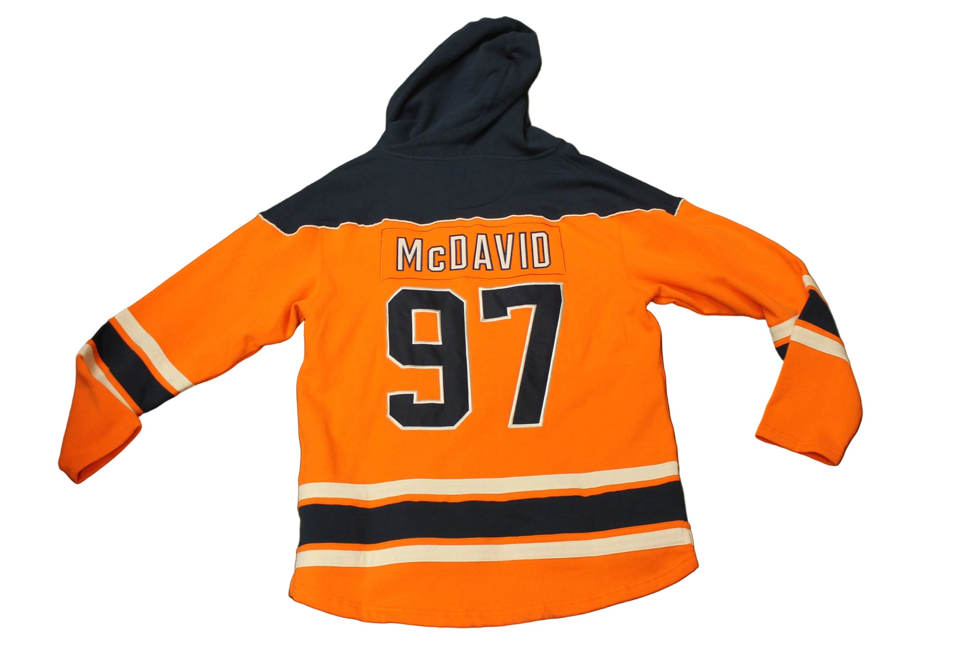 NHL Alumni Player - Connor McDavid #97 Edmonton Oilers Men's '47 Brand Lacer Hoodie - Medium