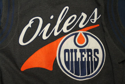 NHL Edmonton Oilers Men's Bagwell Fleece Old Time Hockey Zip-Up Hoodie