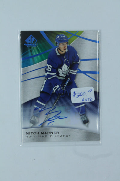 Mitch Marner 2019-20 Upper Deck SP Game Used - Blue Auto - #16 (Sale)
