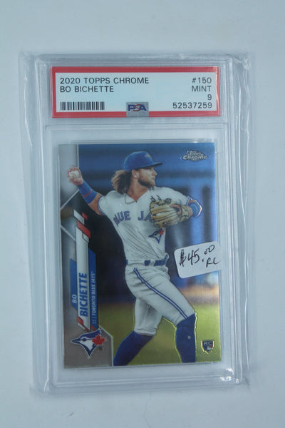 Bo Bichette 2020 Topps Chrome Rookie Card PSA Mint 9