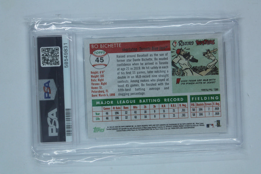 Bo Bichette 2020 Topps Archives Rookie Card - PSA Mint 9