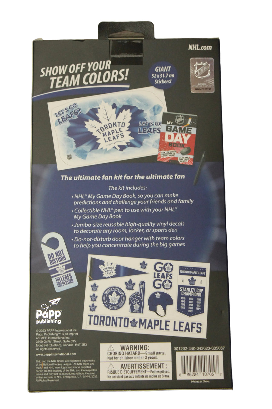 NHL Toronto Maple Leafs Hockey Fan Zone - Room & Locker Swag Kit