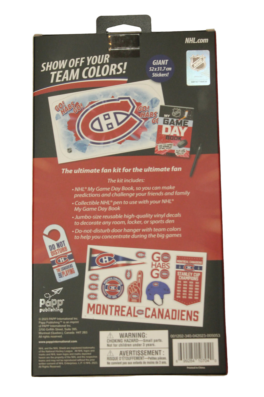 NHL Montreal Canadiens Hockey Fan Zone - Room & Locker Swag Kit