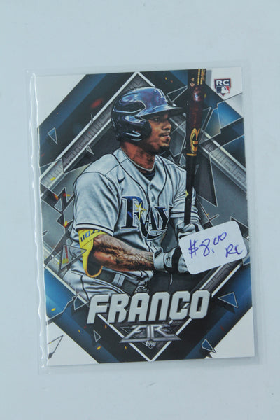Wander Franco 2022 Topps Fire Rookie Card