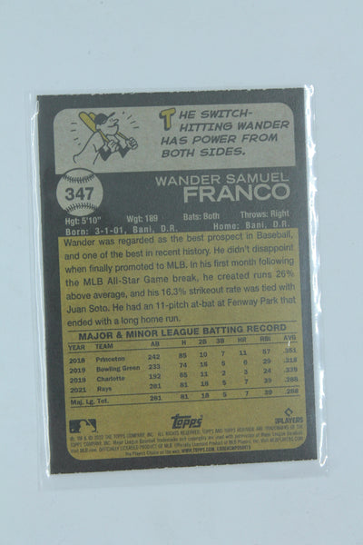 Wander Franco 2022 Topps Heritage Rookie Card