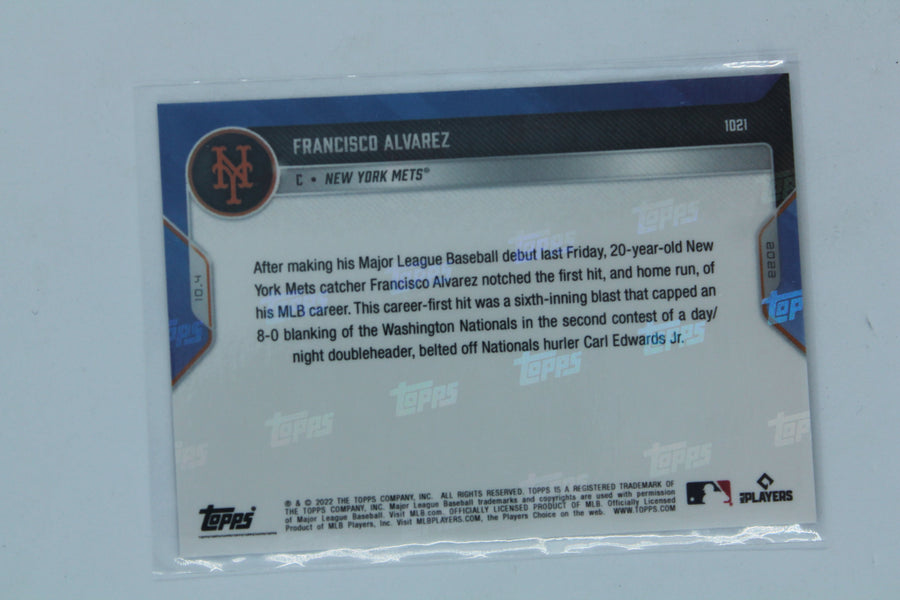 Francisco Alvarez 2022 Topps Now PRC - New York Mets