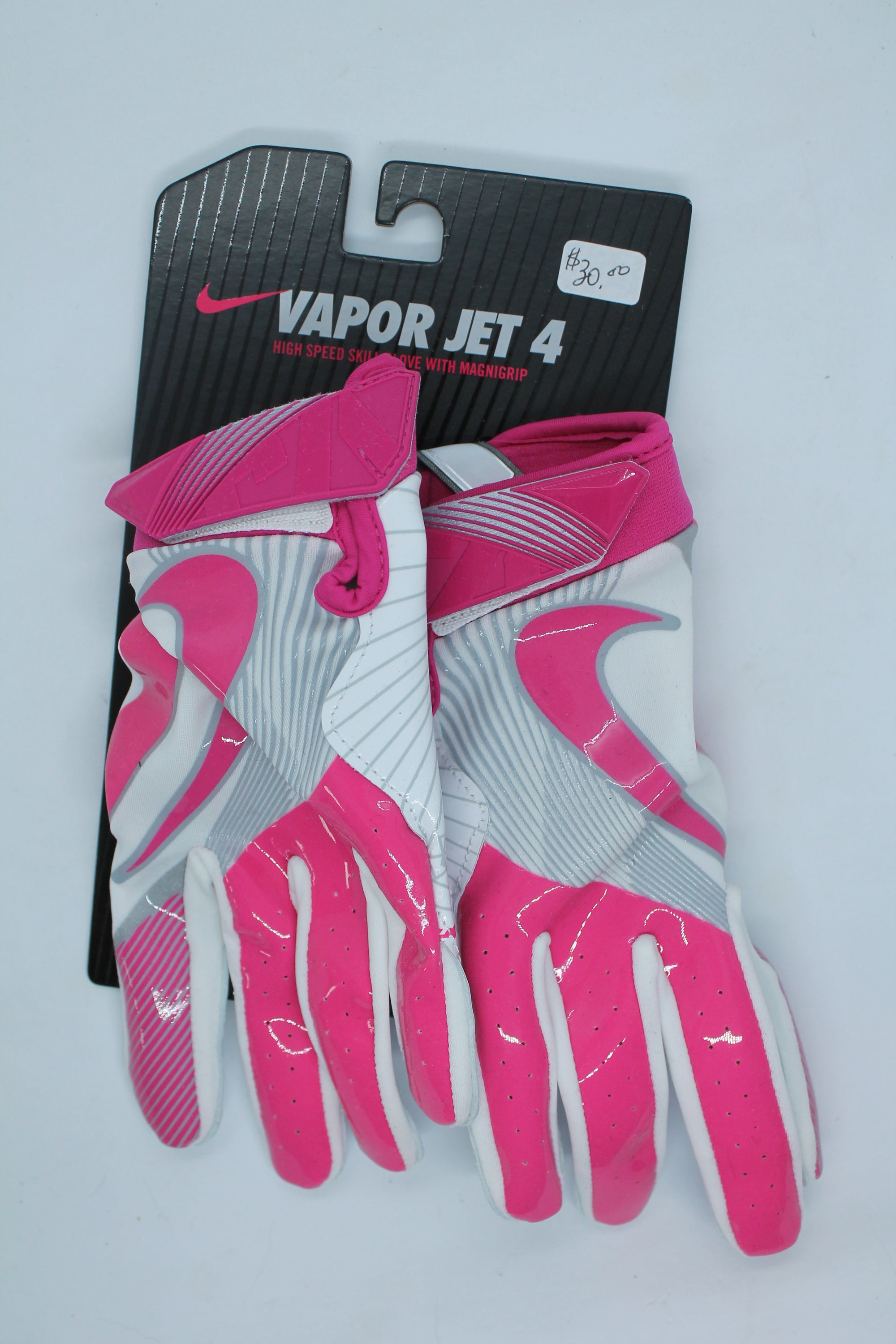 NIKE Vapor Jet 4 FOOTBALL GLOVES - Youth Large (Sale)
