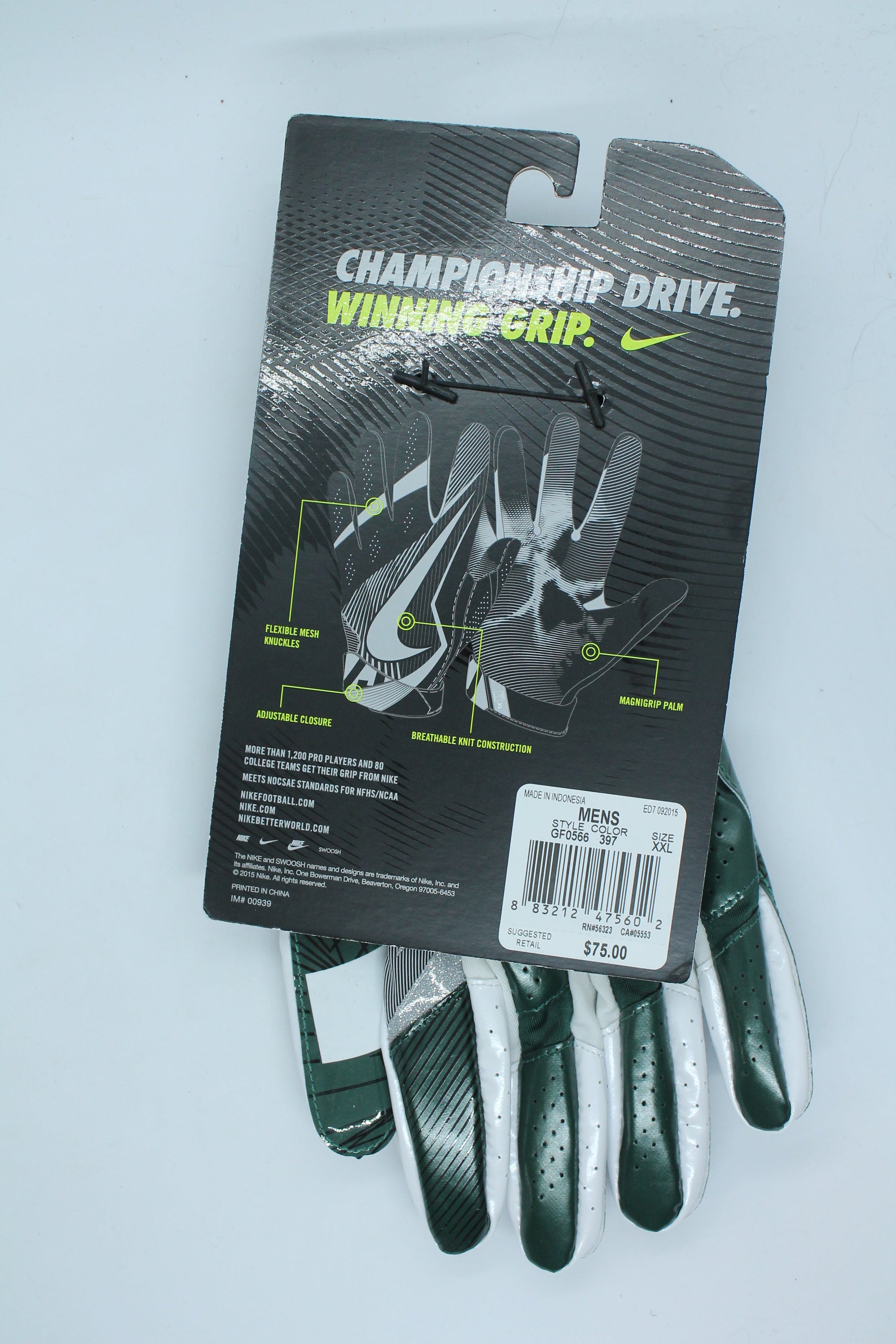 NIKE Vapor Jet 4 FOOTBALL GLOVES - XXL (Sale)