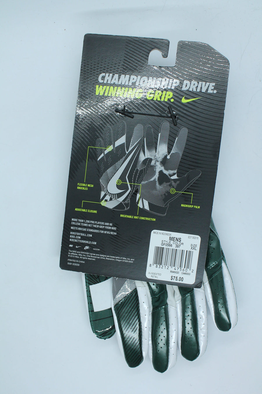 NIKE Vapor Jet 4 FOOTBALL GLOVES - XXL (Sale)