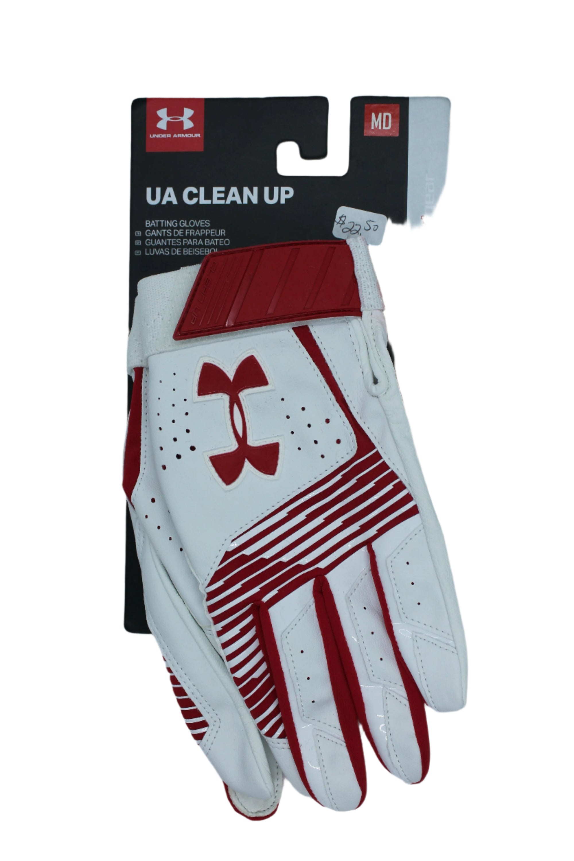 UNDER ARMOUR CLEAN UP BATTING GLOVES - Medium (Sale)