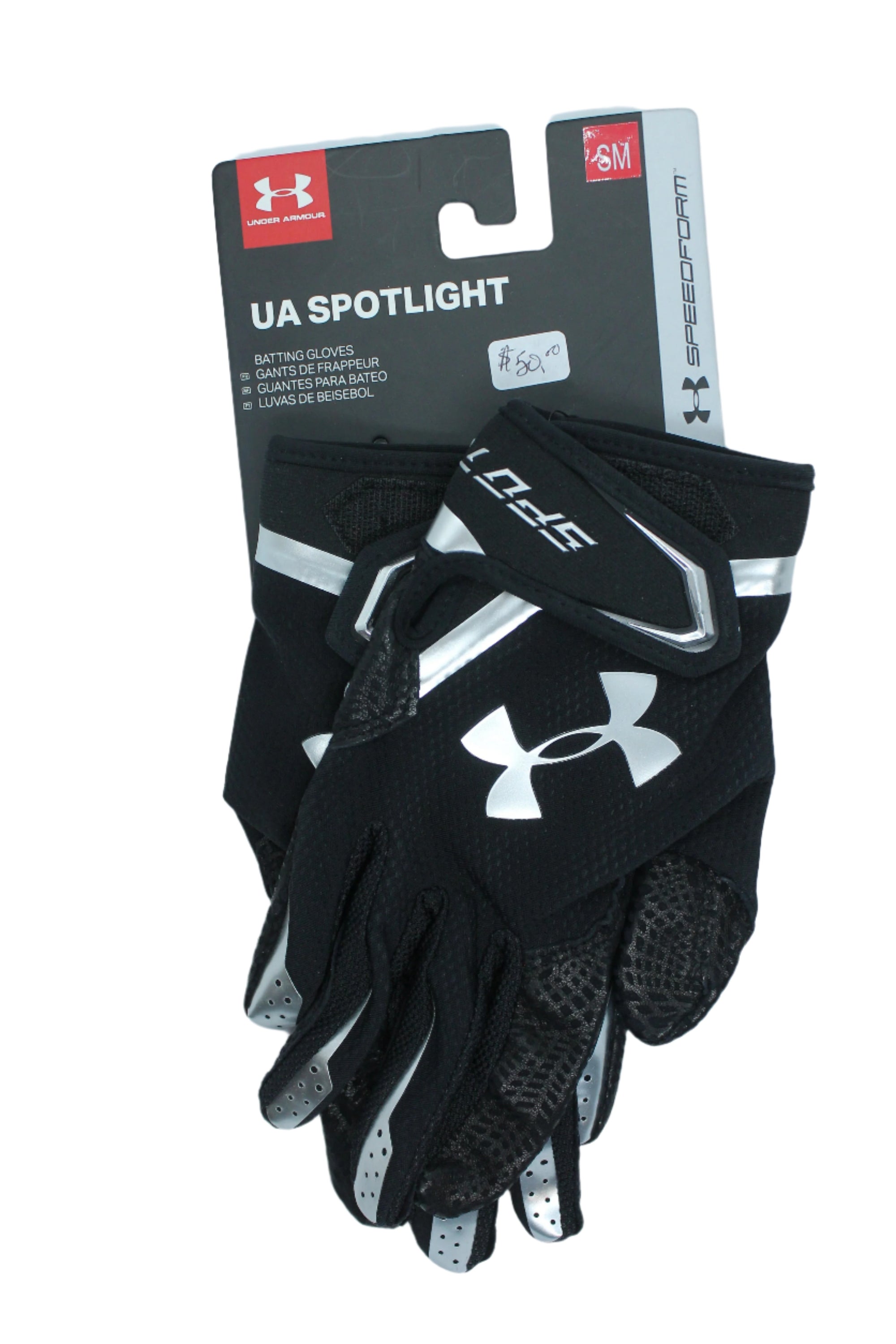 UNDER ARMOUR SPOTLIGHT BATTING GLOVES -  SMALL (Sale)