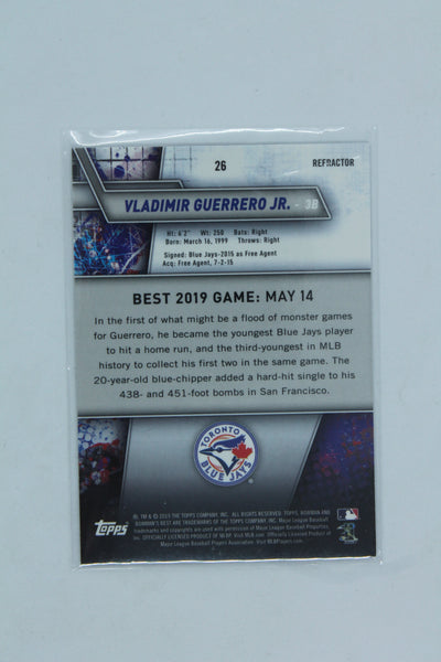 2019 Bowman's Best -  #26  Vladimir Guerrero Jr. - REFRACTOR RC