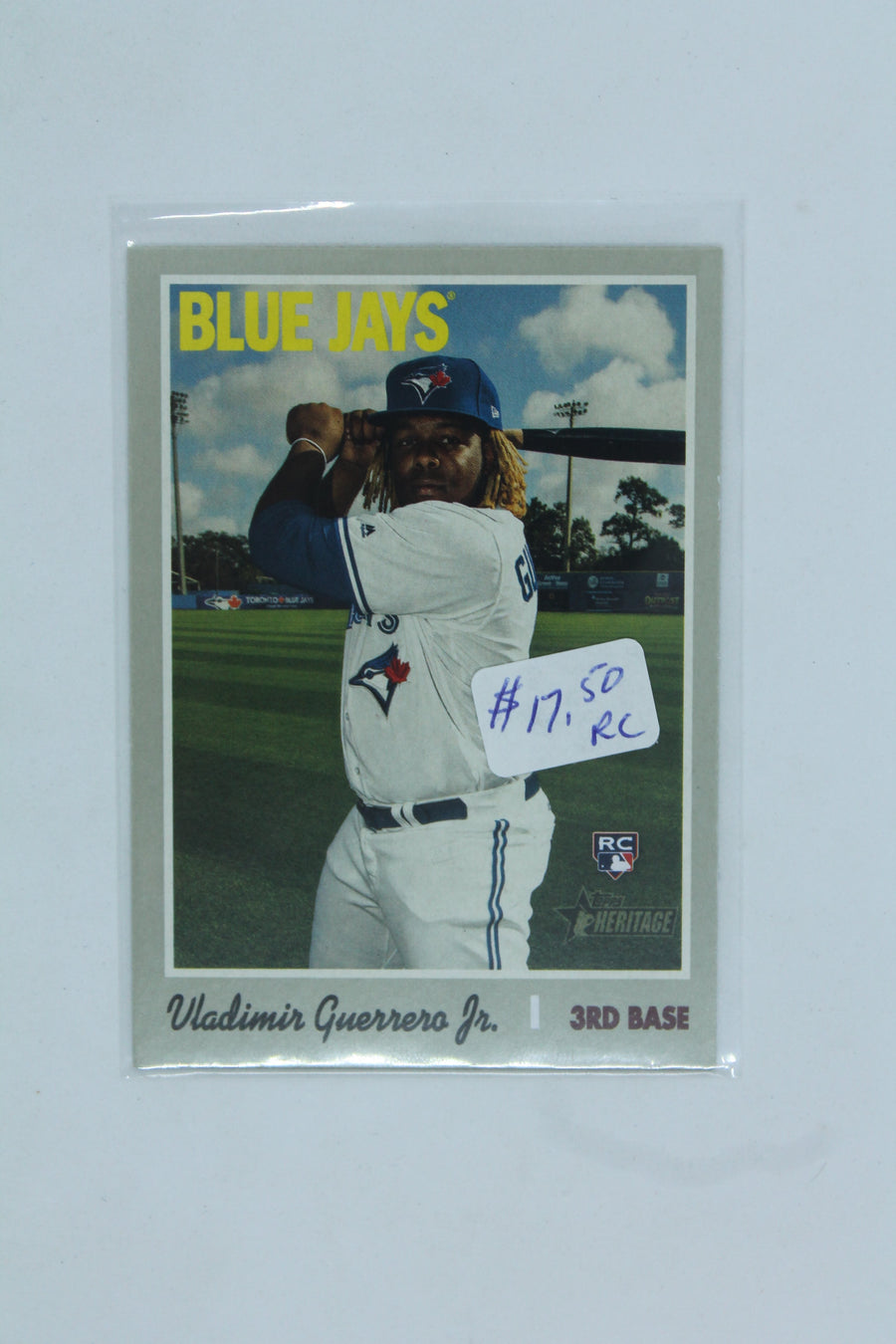 Vladimir Guerrero Jr. 2019 Topps Heritage Rookie Card