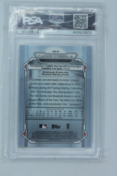 Vladimir Guerrero Jr. 2019 Bowman Sterling Rookie Card - PSA Mint 9