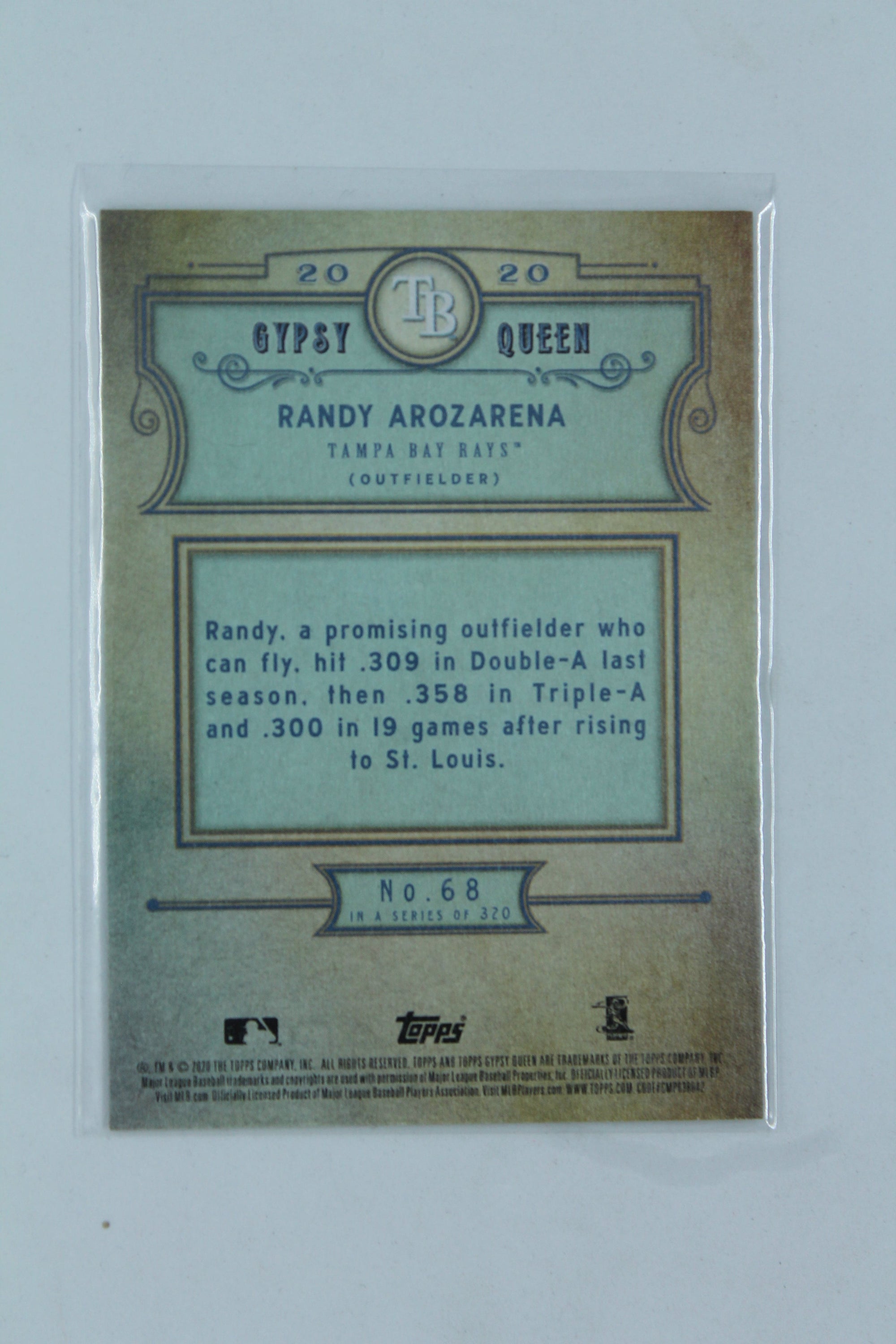 Randy Arozarena 2020 Topps Gypsy Queen Rookie Card