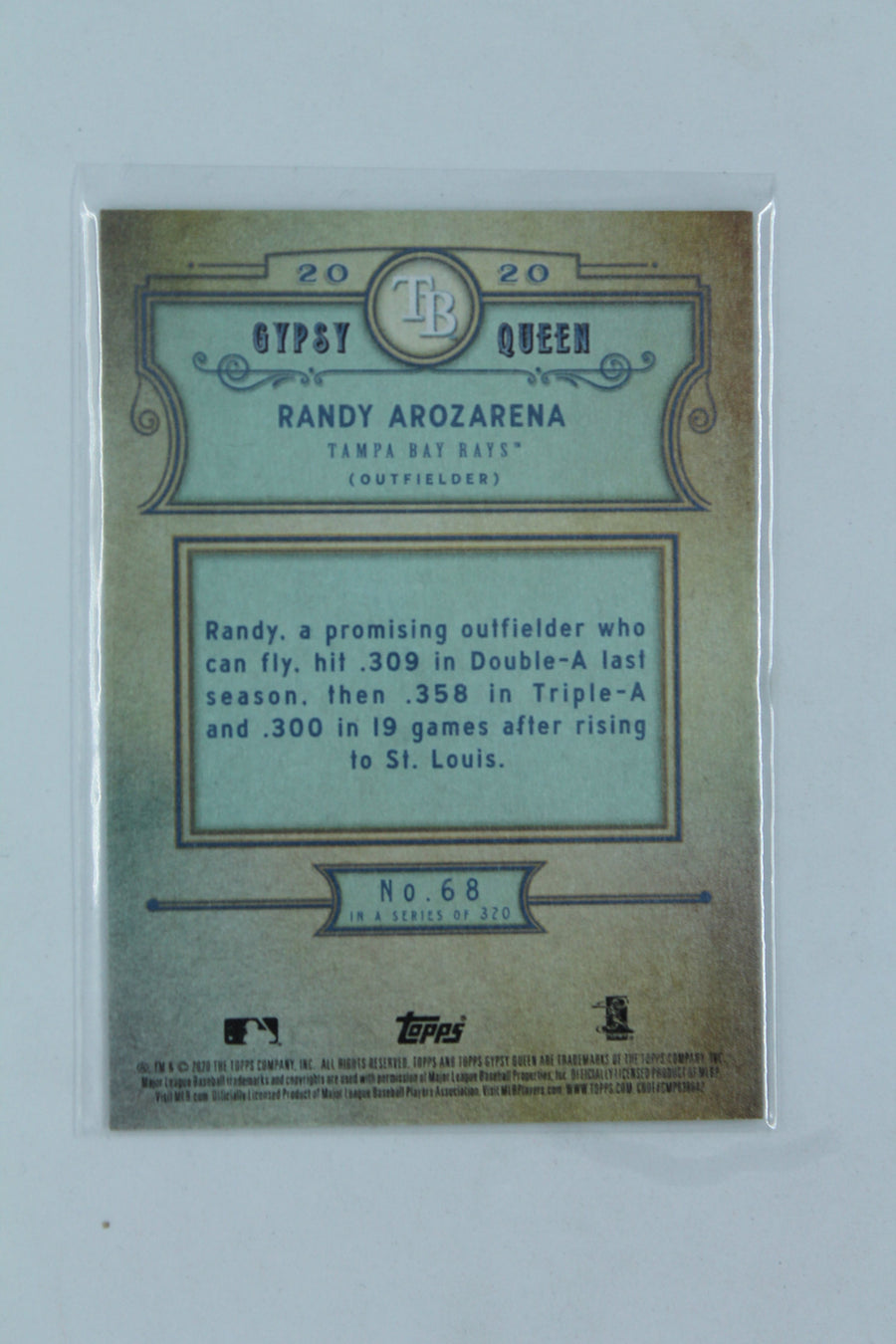 Randy Arozarena 2020 Topps Gypsy Queen Rookie Card