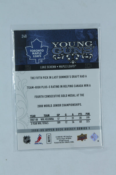 Luke Schenn 2008-09 Upper Deck Young Guns Rookie Card