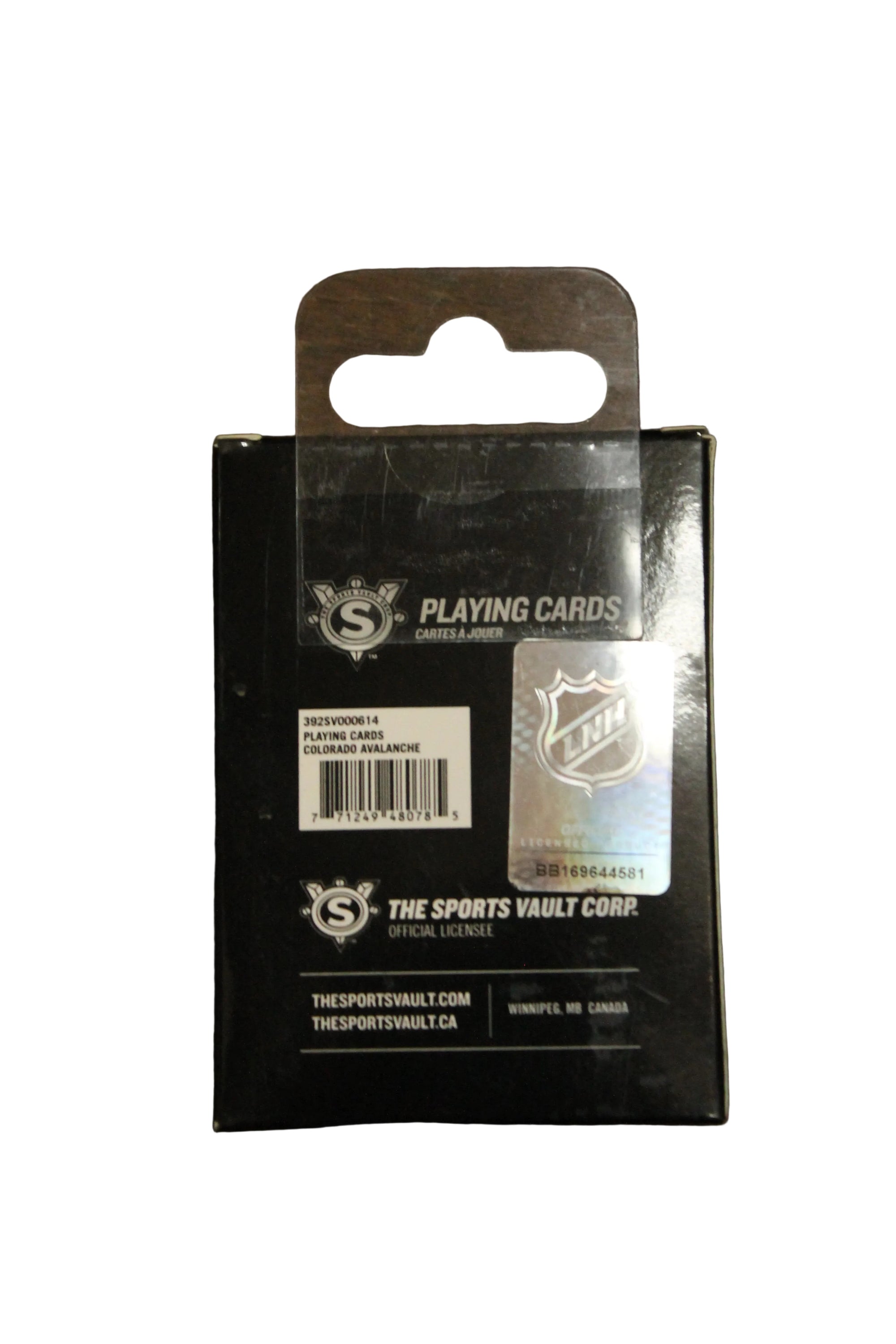 NHL Colorado Avalanche Playing Cards