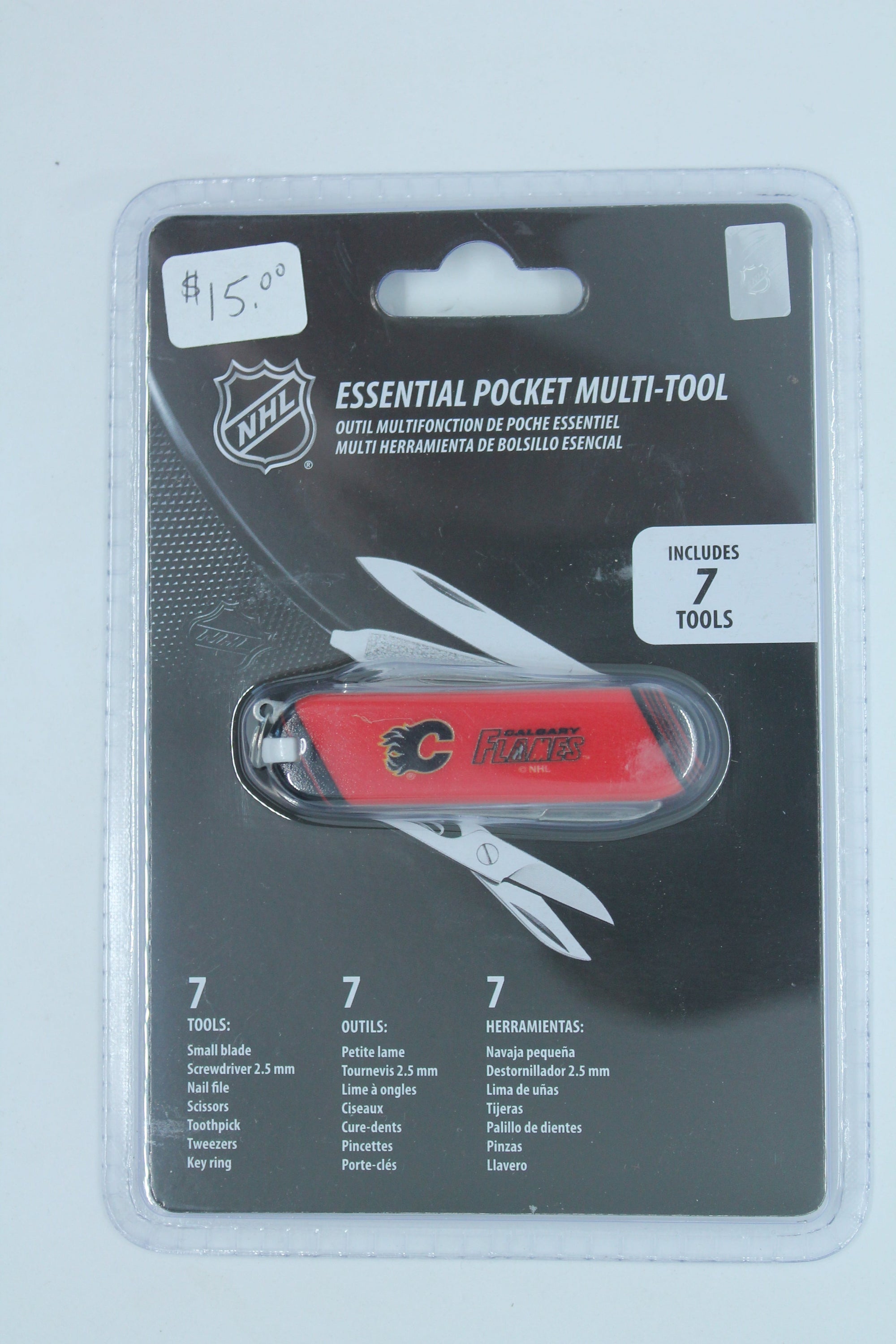 NHL Calgary Flames Essential Pocket Multi Tool (7 piece tool)