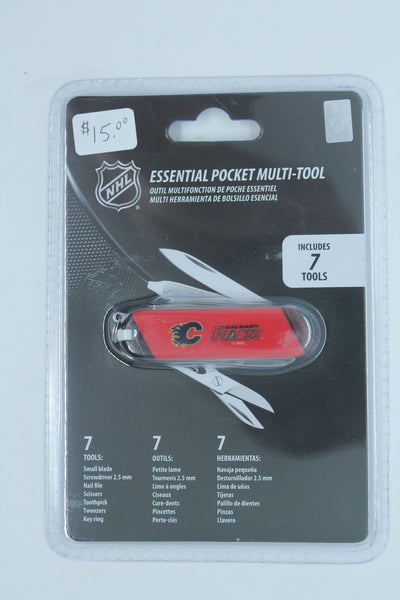 NHL Calgary Flames Essential Pocket Multi Tool (7 piece tool)