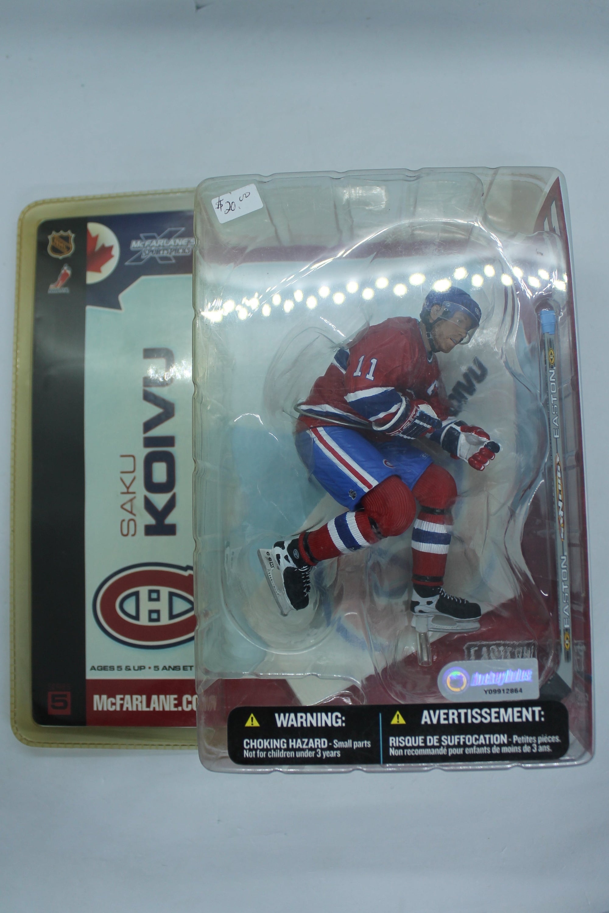 Saku Koivu Mcfarlane NHL Series 5 - Montreal Canadiens (Clamshell Yellowed)