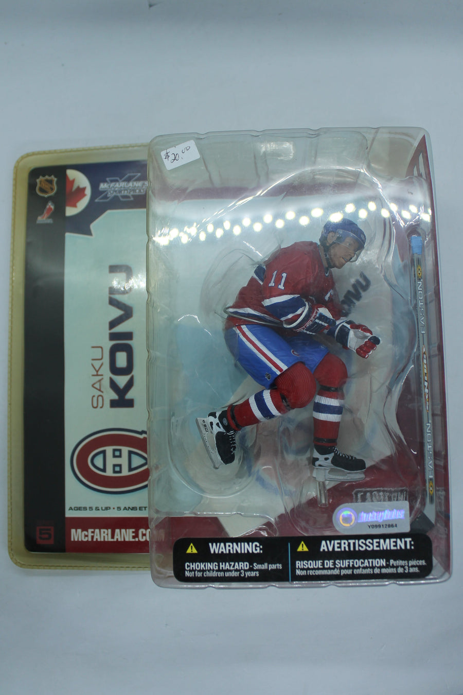 Saku Koivu Mcfarlane NHL Series 5 - Montreal Canadiens (Clamshell Yellowed)