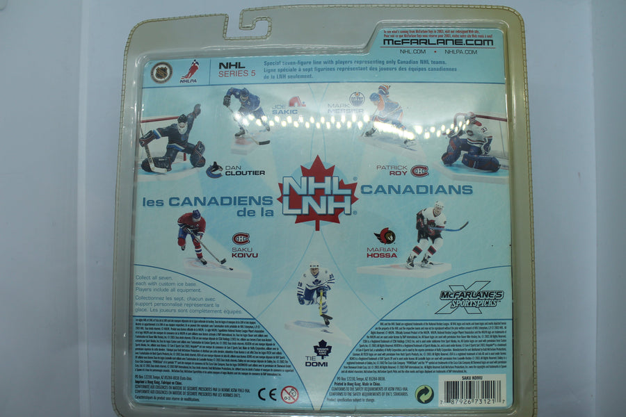 Saku Koivu Mcfarlane NHL Series 5 - Montreal Canadiens (Clamshell Yellowed)