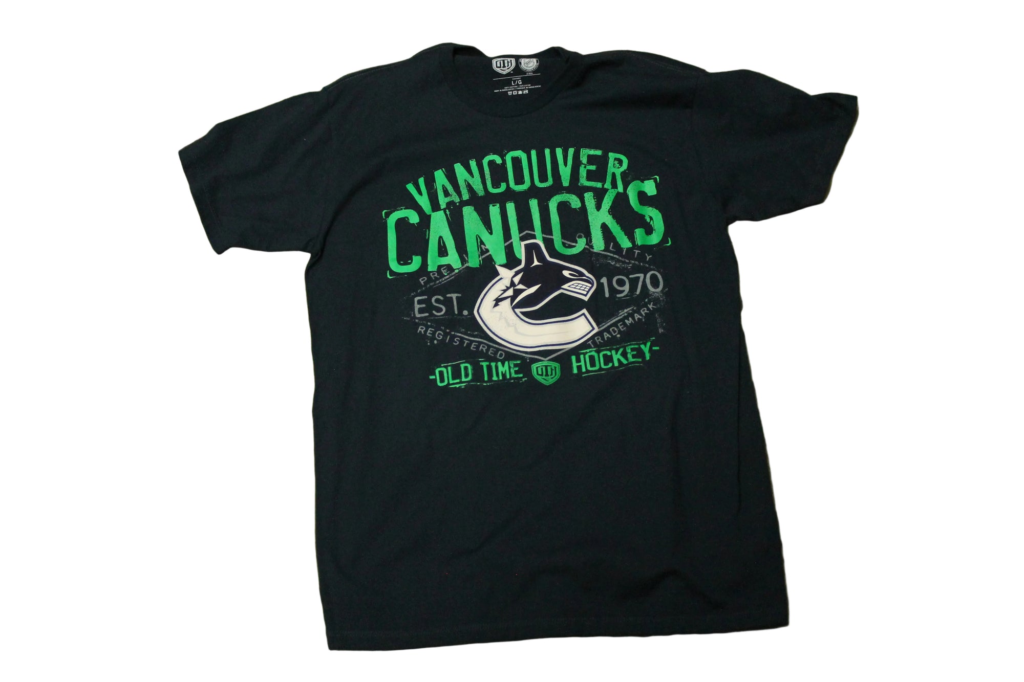 NHL Vancouver Canucks Men's Old Time Hockey Scotch Tee