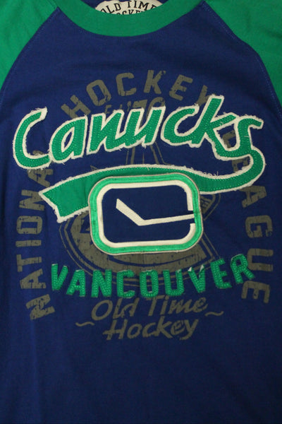 NHL Vancouver Canucks Men's Old Time Hockey Concord L/S Tee