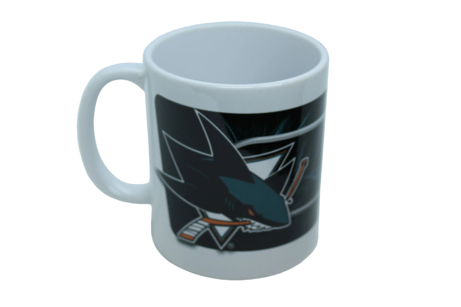 NHL San Jose Sharks 11oz Sublimated Ceramic Coffee Mug (price per mug)