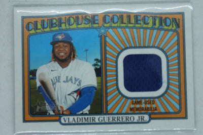 Vladimir Guerrero Jr. 2021 Topps Heritage High Number - Clubhouse Collection Relics #CC-VGJ Jersey Card