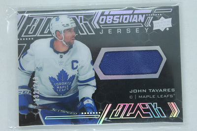 John Tavares 2020-21 SPx - UD Black Obsidian Jersey #OJ-JT - Jersey Card #132/249