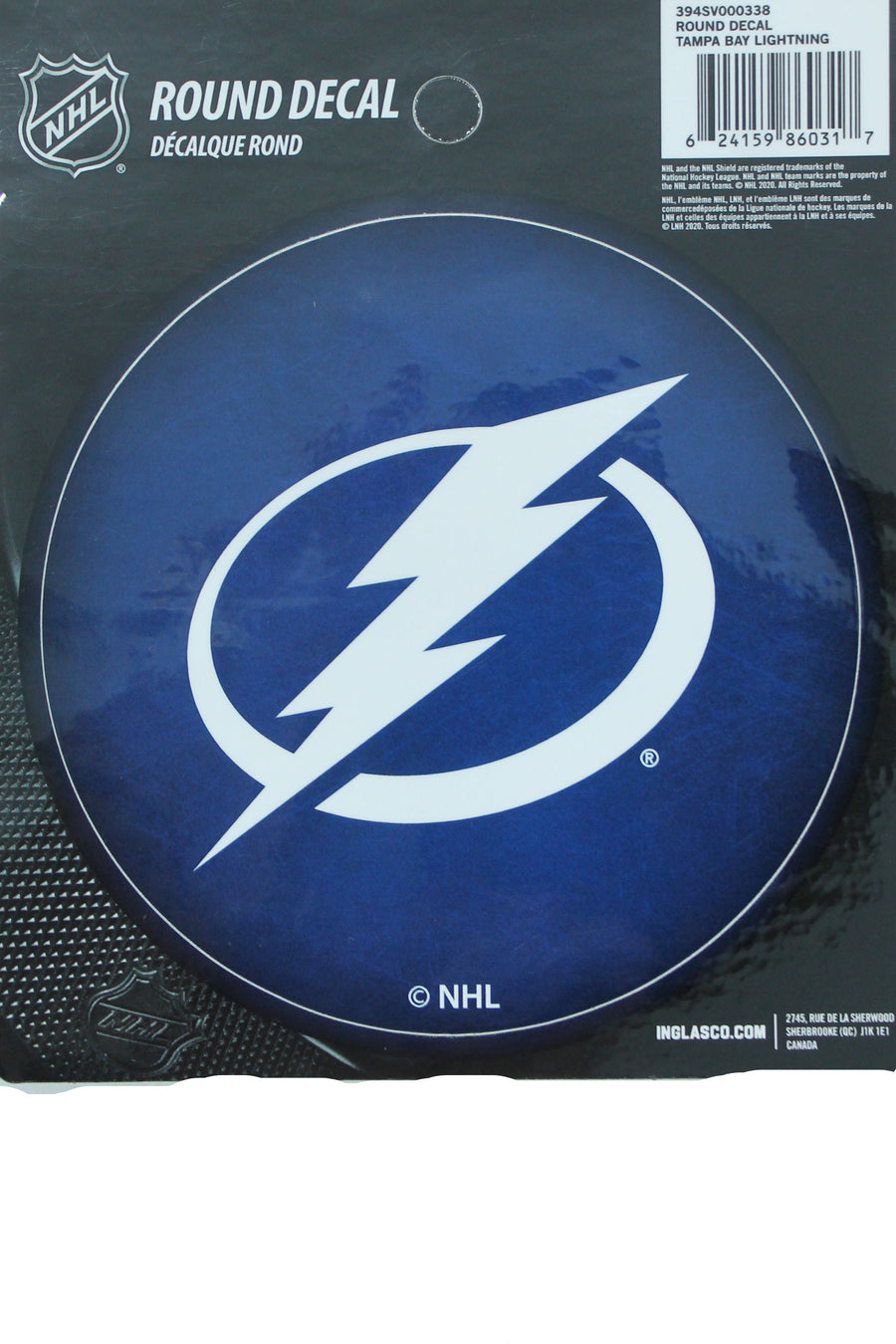 NHL Tampa Bay Lightning Round Vinyl Decal