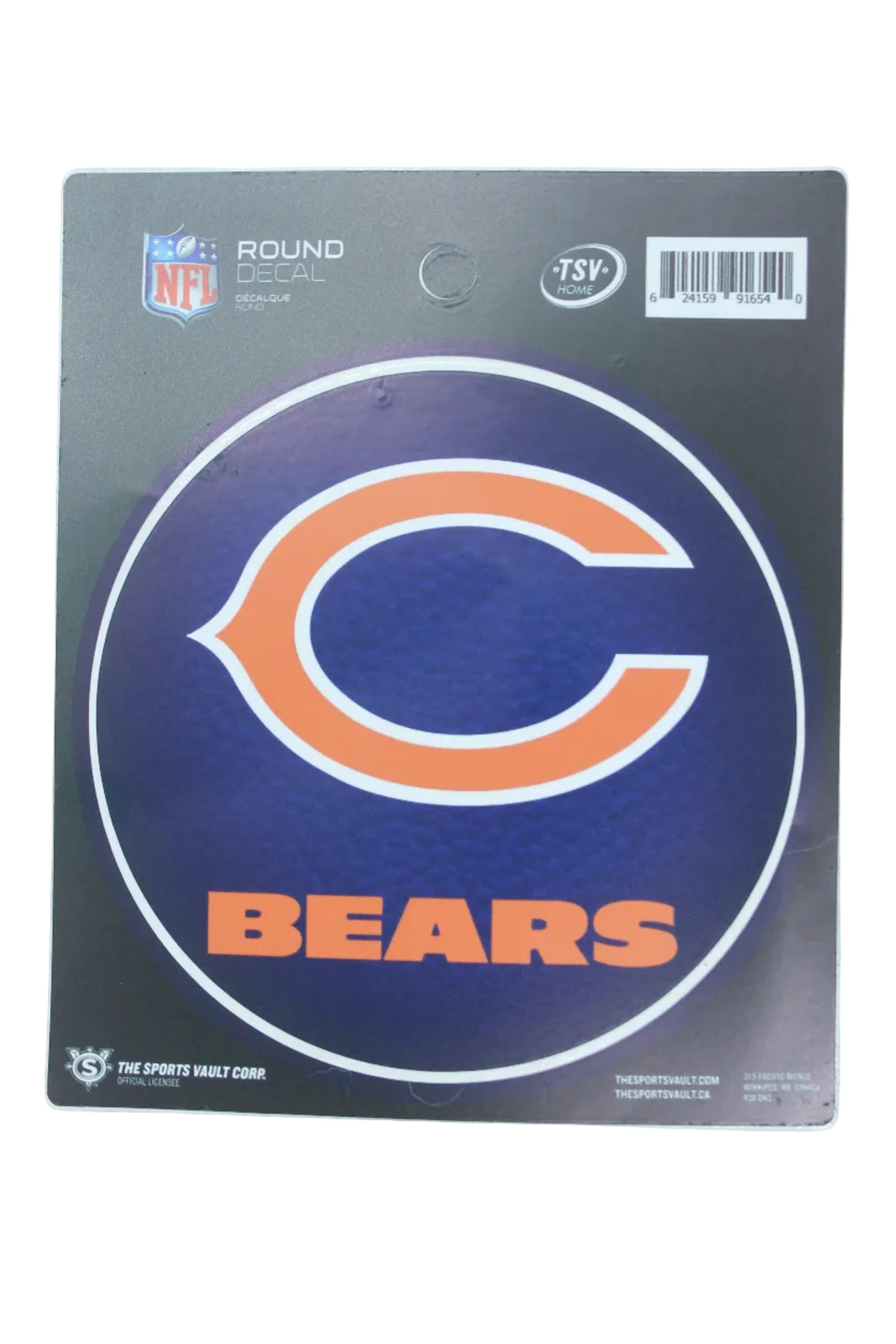 NFL Chicago Bears Round Vinyl Decal