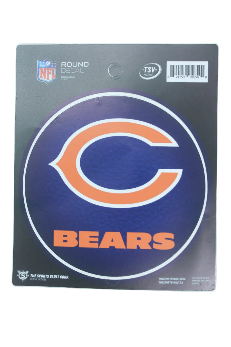 NFL Chicago Bears Round Vinyl Decal