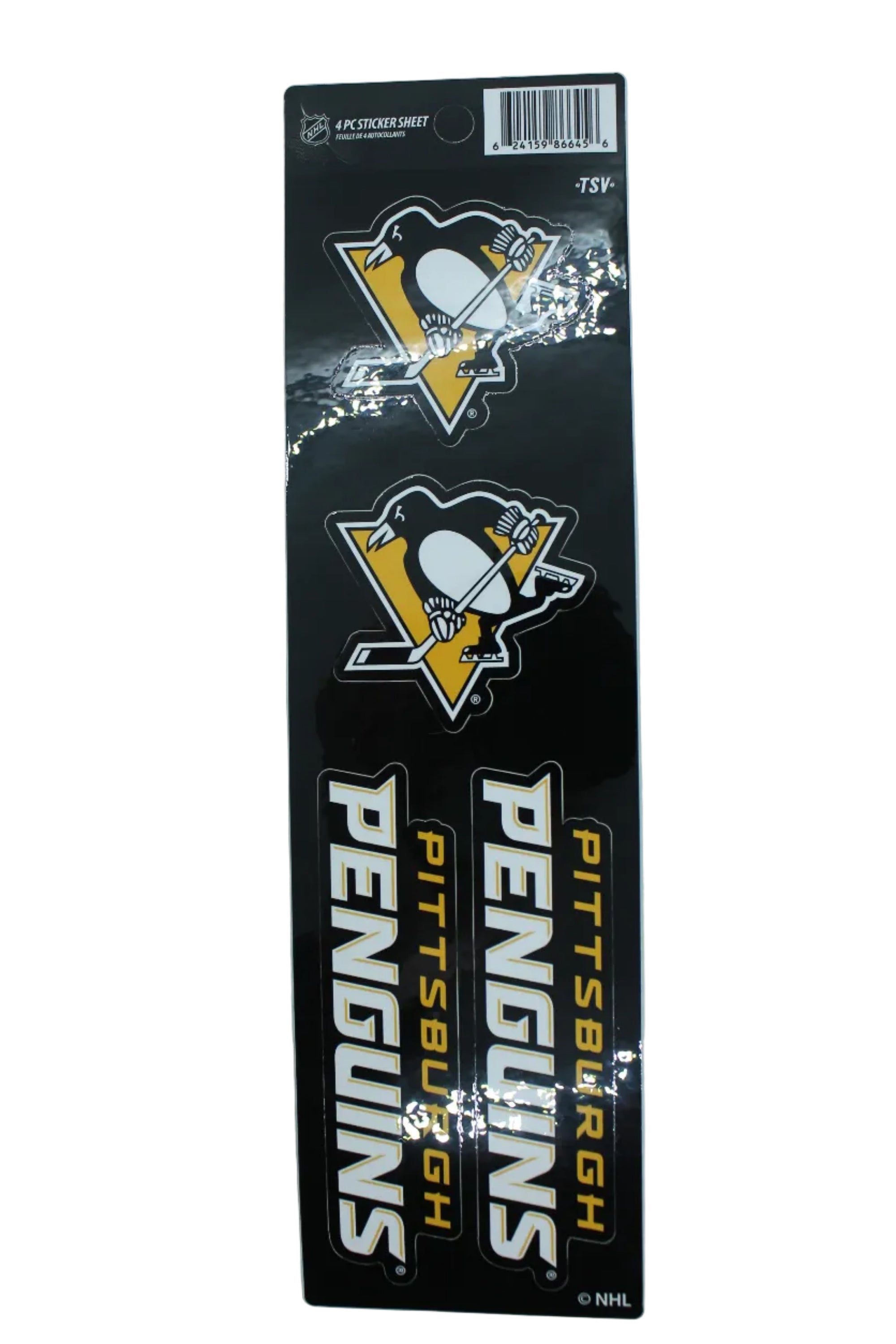 NHL Pittsburgh Penguins 4 piece Sticker Sheet